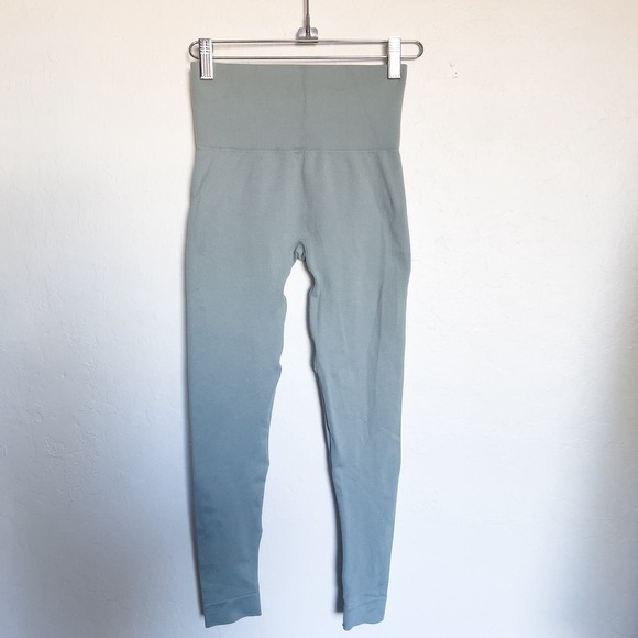 SET Active Seamless High Waist Leggings XS Light Blue - Flawed - Picture 1 of 10